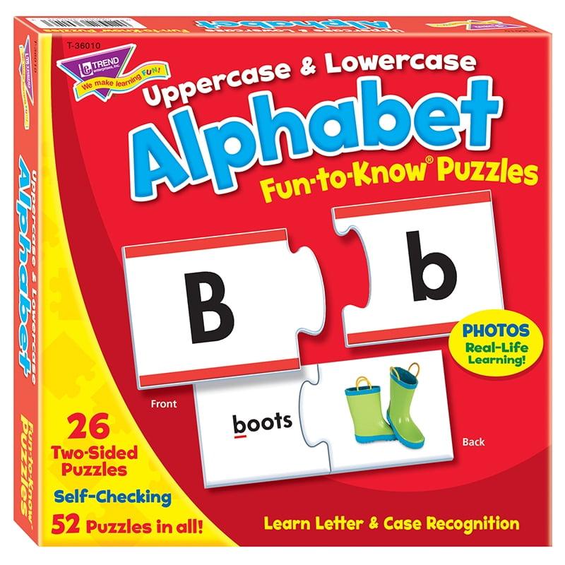 TREND Uppercase & Lowercase Alphabet Fun-to-Know® Puzzles