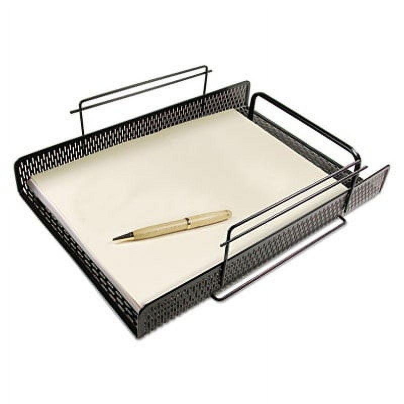 Artistic Urban Collection Punched Metal Letter Tray 8.5" x 11", Black (ART20002)