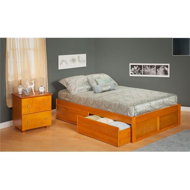 Espresso Queen Rubberwood Storage Platform Bed with Drawers