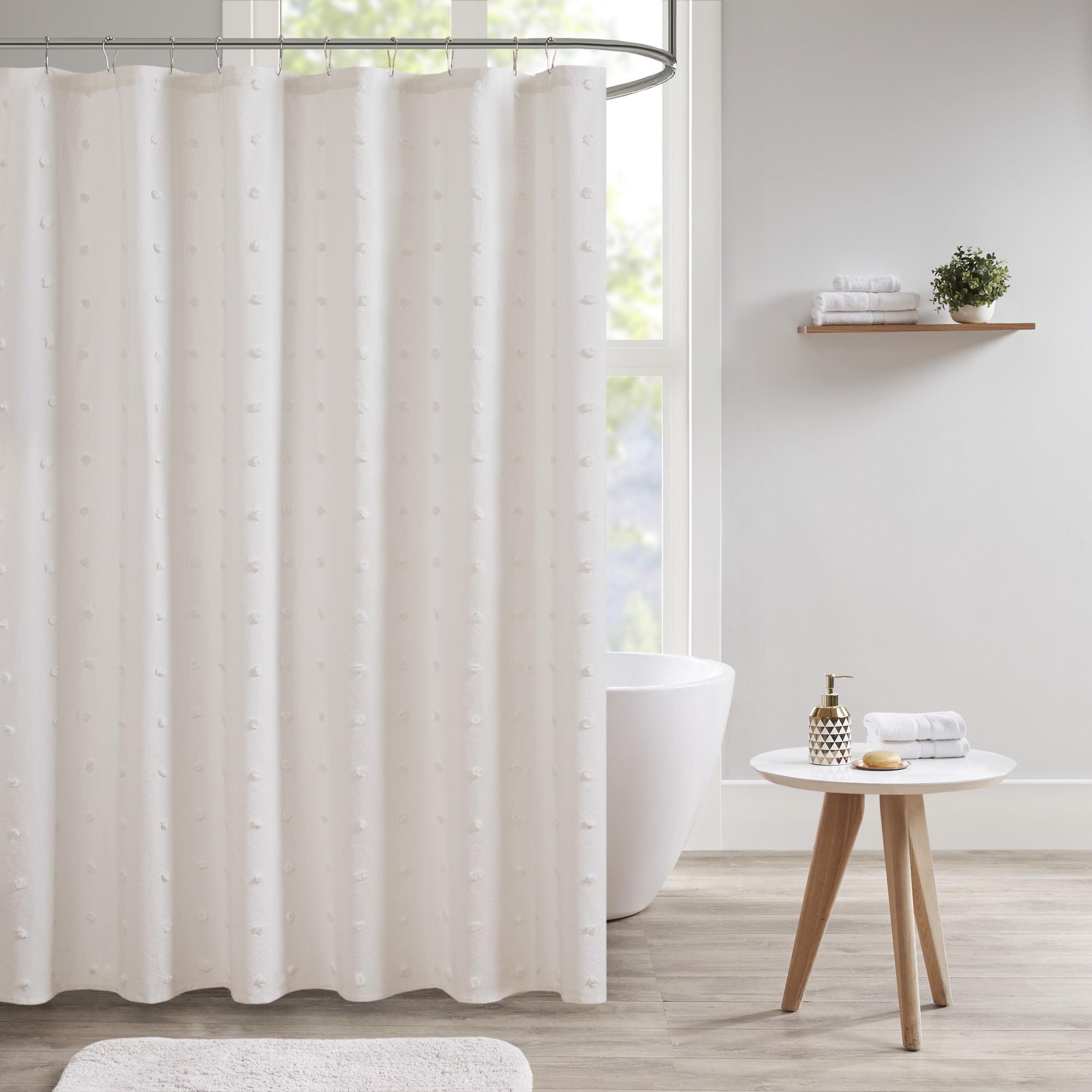 Intelligent Design Brooklyn Cotton Pom Pom Single Shower Curtain