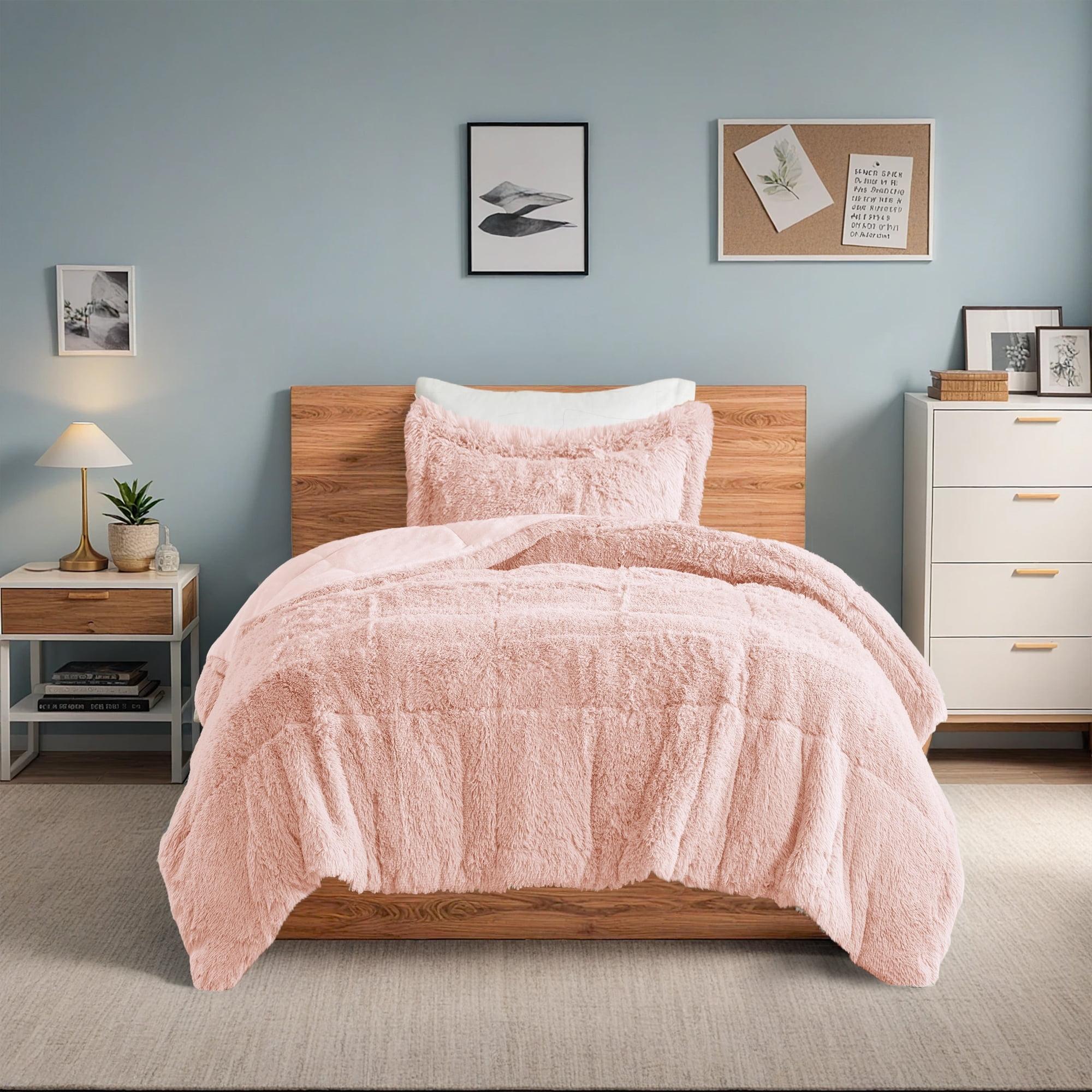 Intelligent Design Malea Shaggy Faux Fur Comforter Mini Set