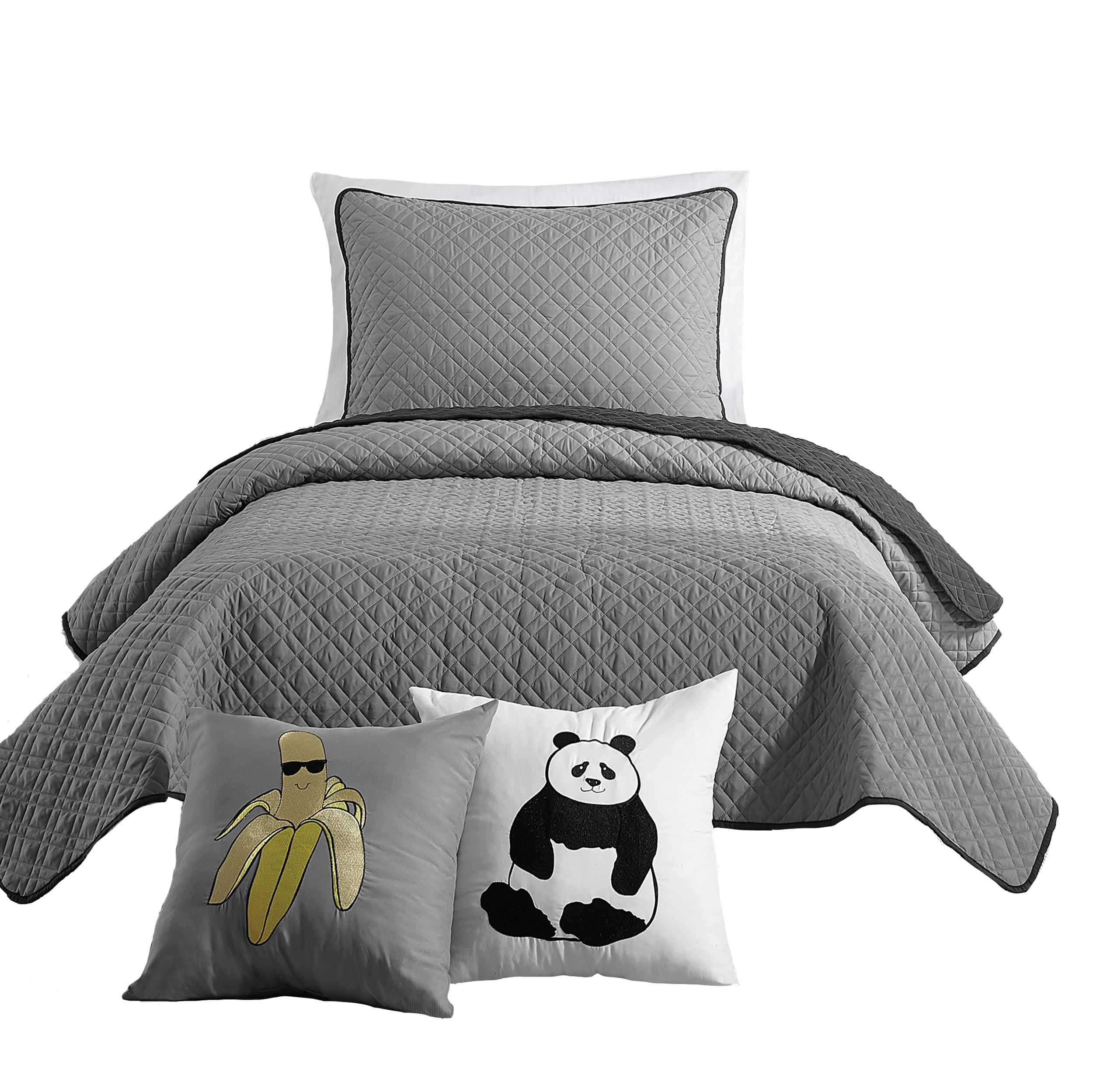 Urban Playground Corbin and Angelietta Microfiber Reversible Quilt Set