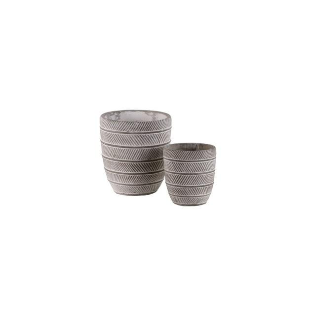 Urban Trends Cement Round  Pot