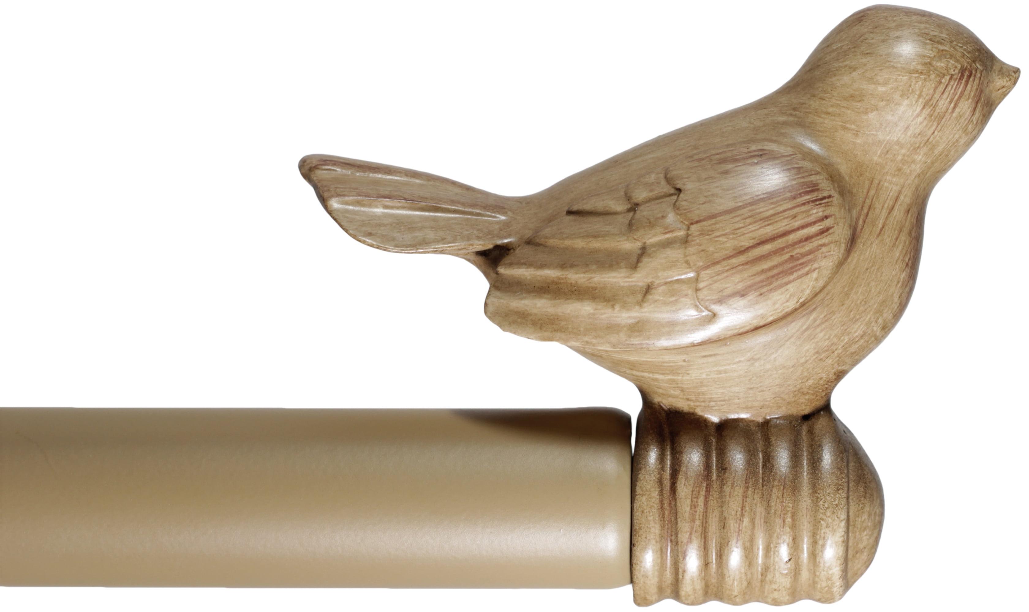 Urbanest 3/4" Bird Adjustable Curtain Rod, Cottage, 84"-120"