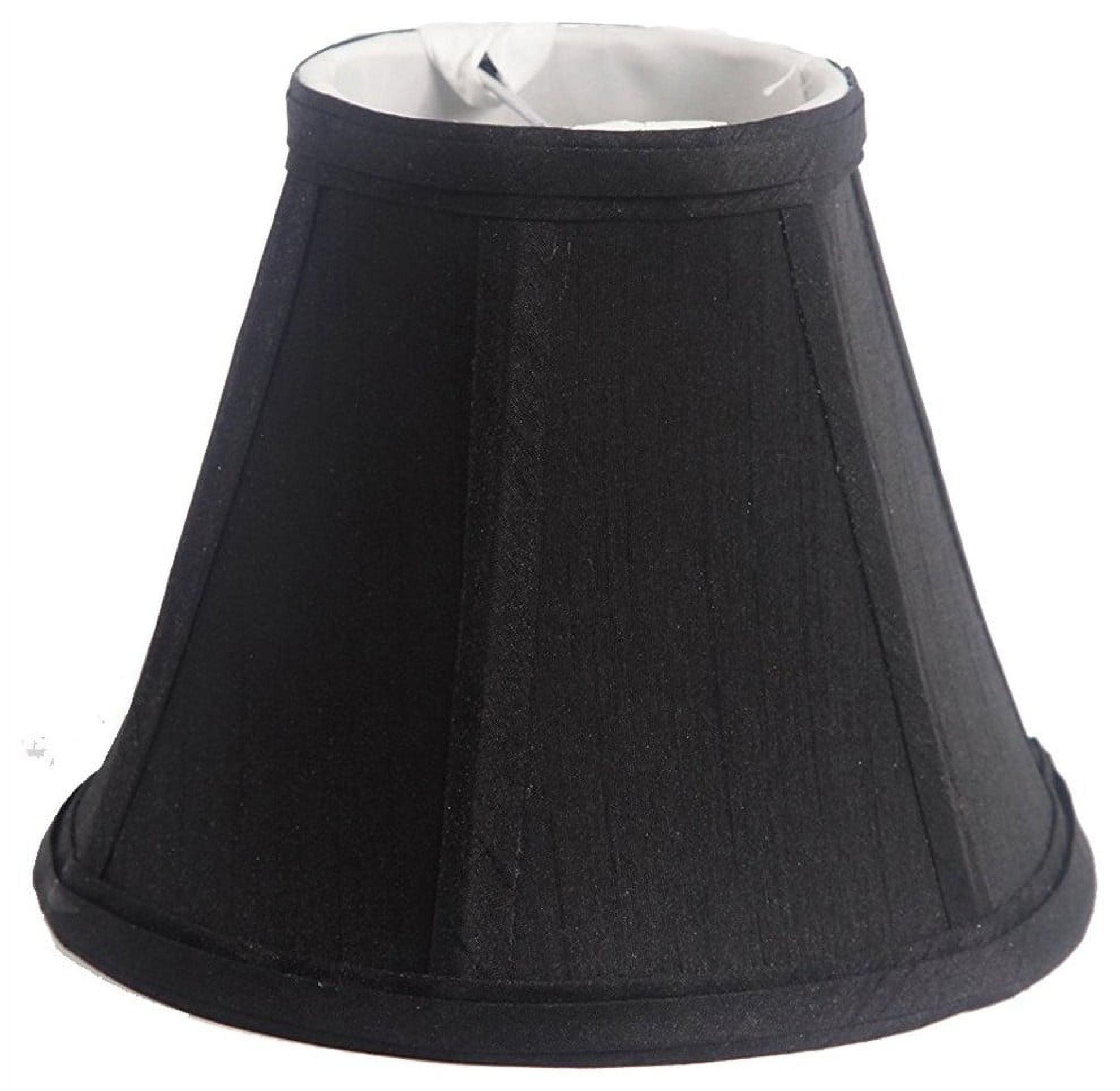 Urbanest Faux Silk Empire Chandelier Lamp Shade, 3x6x5", Black