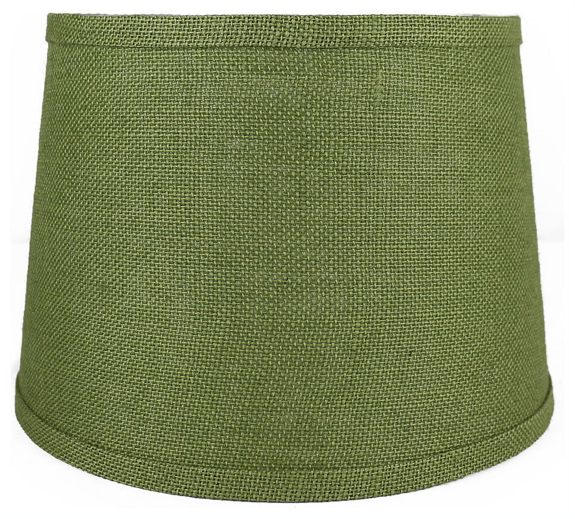 Urbanest French Drum Burlap Lampshade, 10"x12"x8.5", Khaki Green