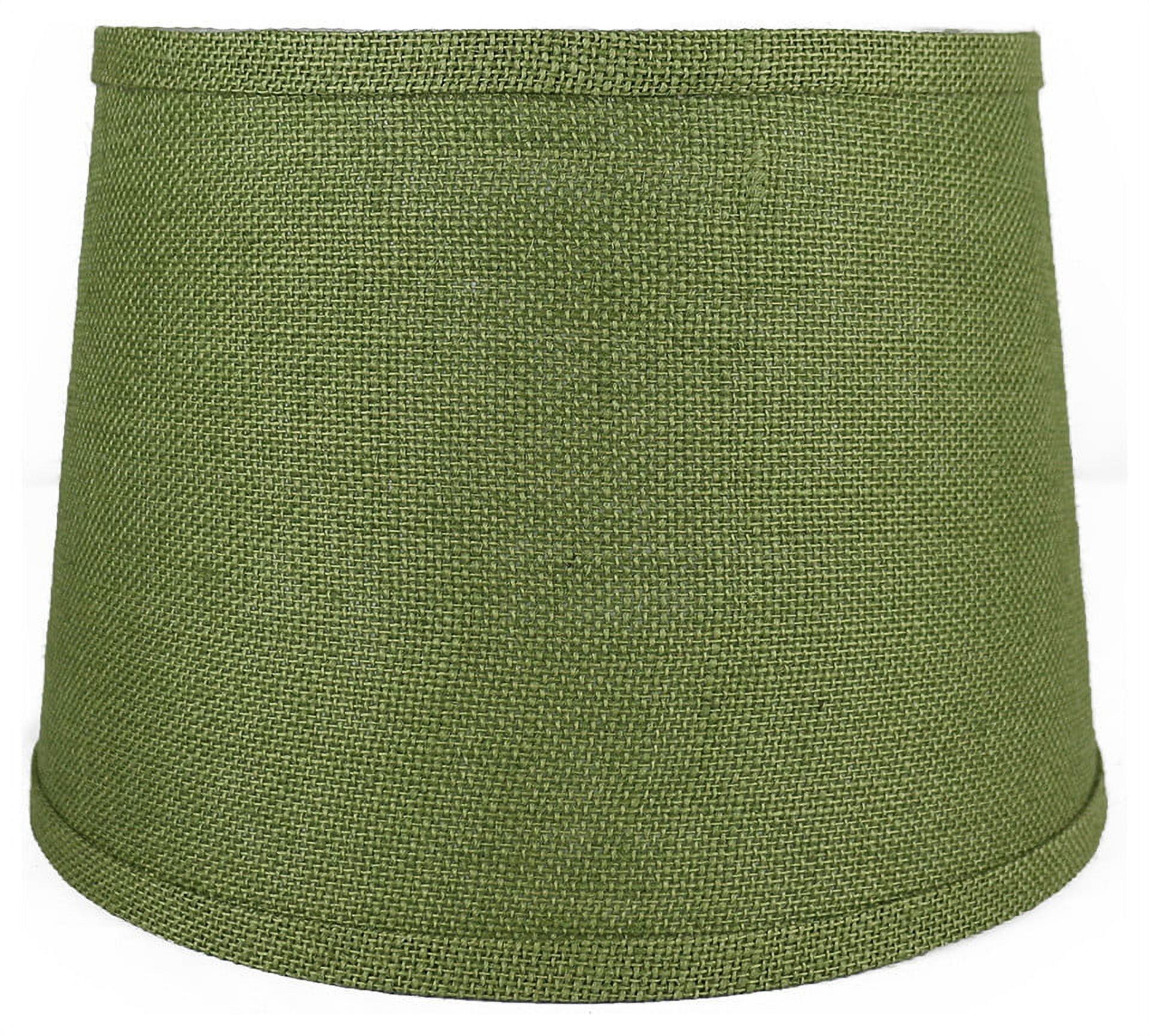 Urbanest French Drum Burlap Lampshade, 10"x12"x8.5", Khaki Green