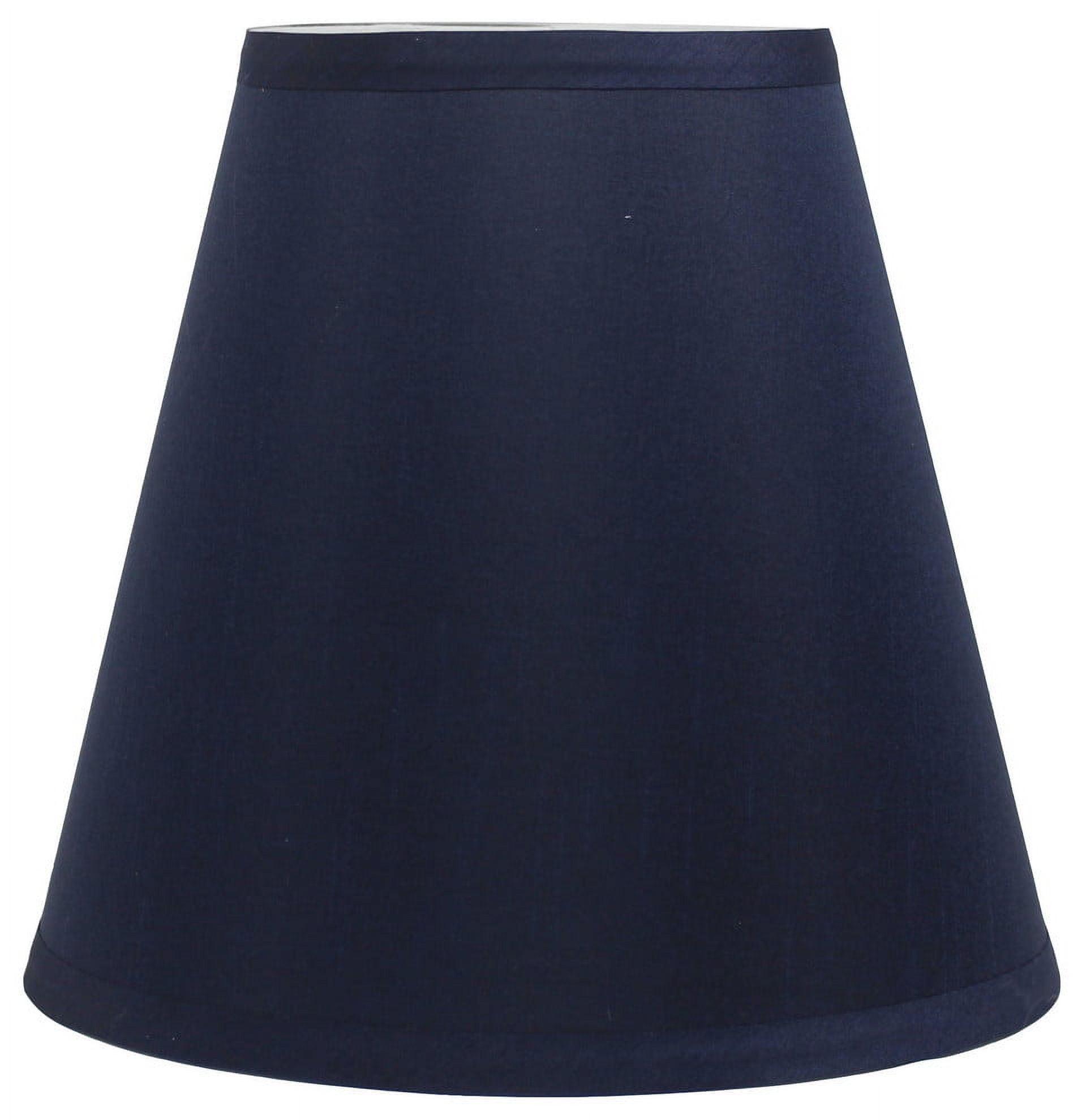 Urbanest Silk Empire Lamp Shade 5x9x8.5", Navy Blue