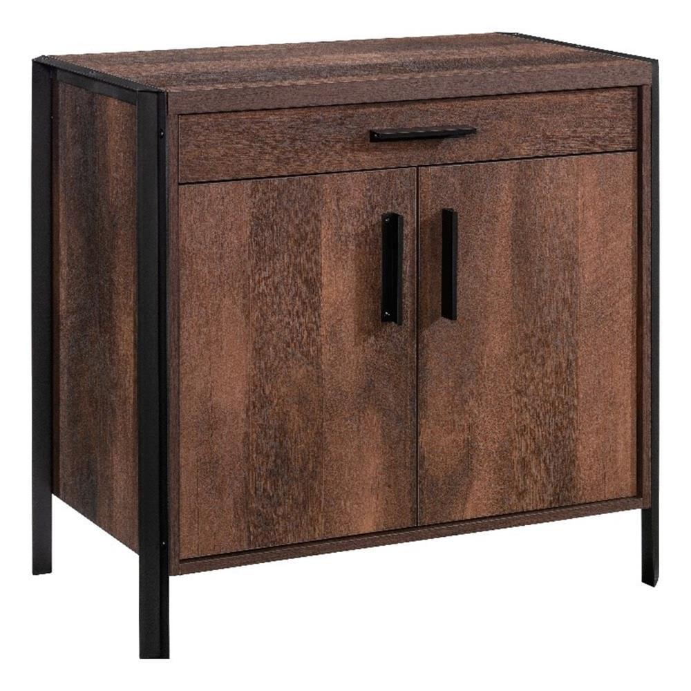 Barrel Oak 2-Door Office Credenza with Adjustable Shelving