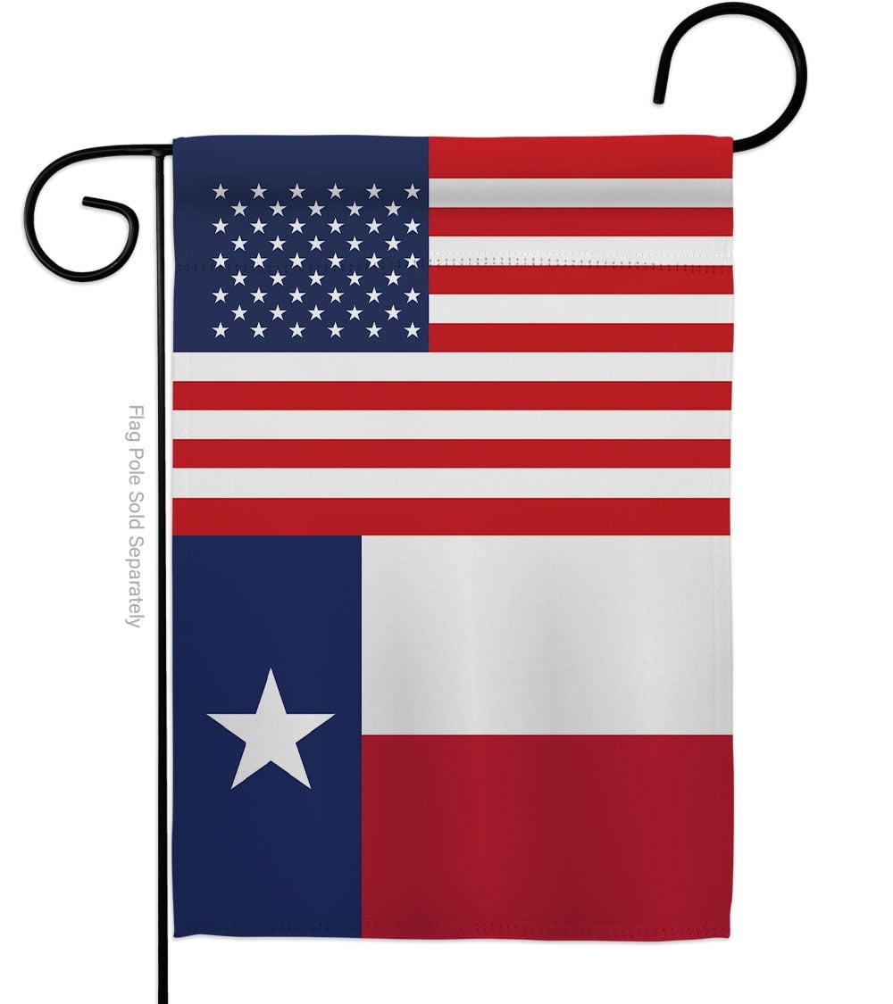 Patriotic Double-Sided Texas Garden Flag 13" x 18.5"