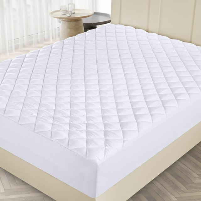 Utopia Bedding Microfiber Mattress Topper Twin , Quilted Fitted Mattress Pad Deep Pocket up to 16 inches, Machine Washable Mattress Protector