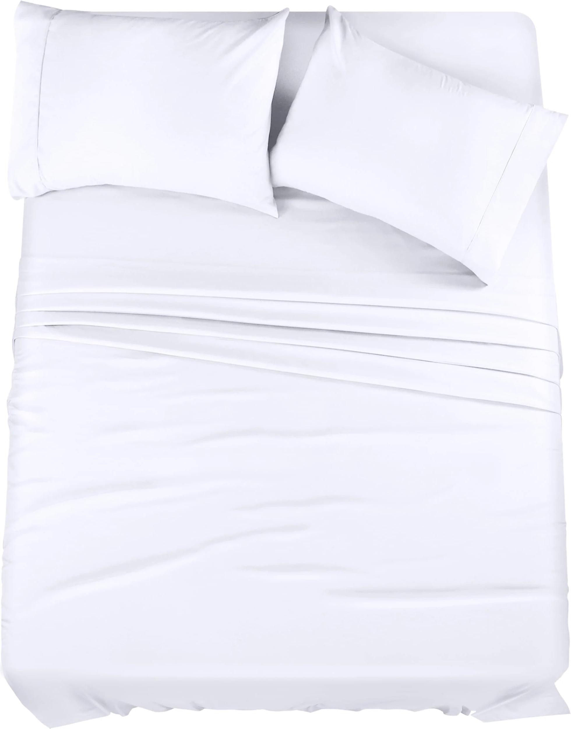 White Queen Brushed Microfiber 4-Piece Bedding Set