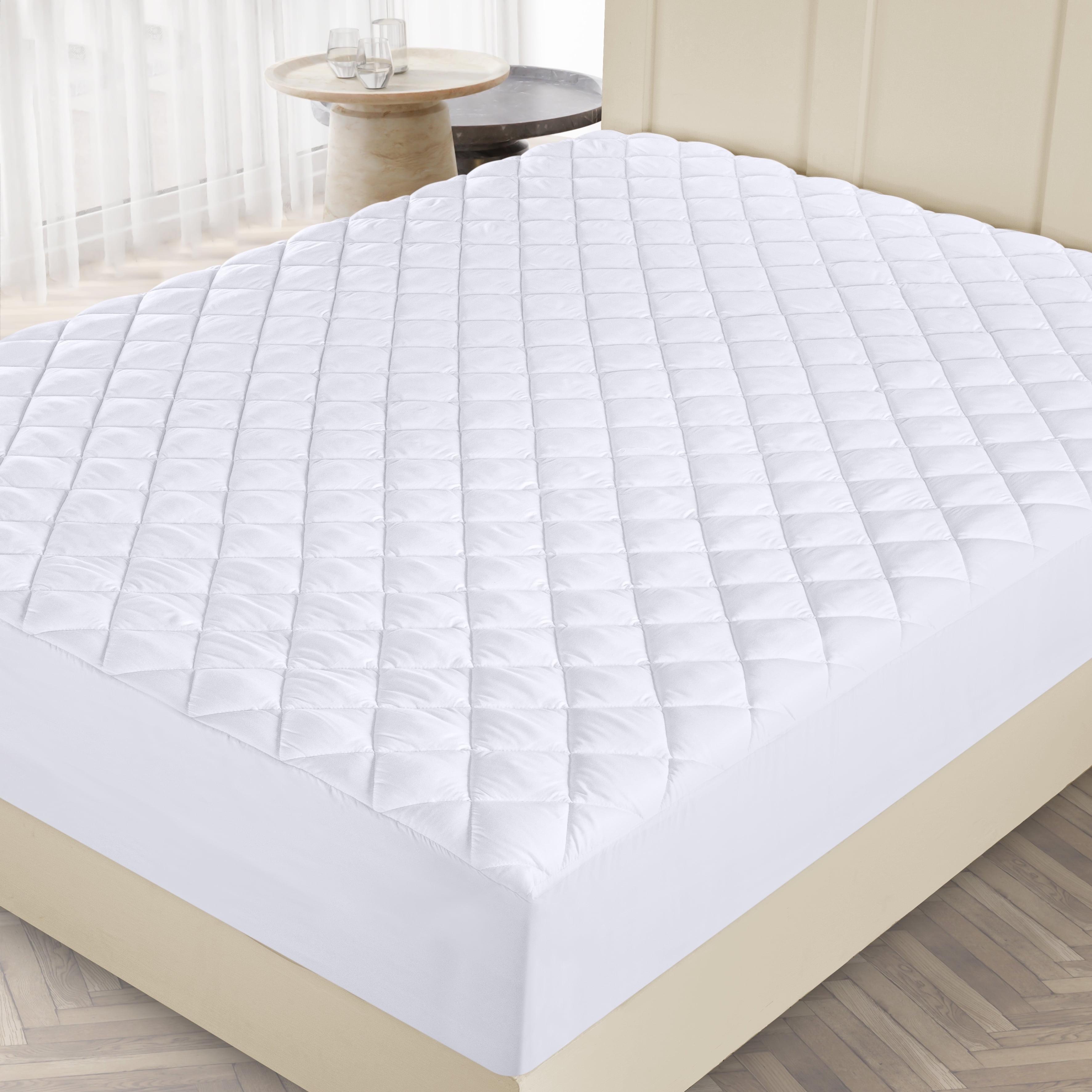 Utopia Bedding Microfiber Mattress Topper Twin , Quilted Fitted Mattress Pad Deep Pocket up to 16 inches, Machine Washable Mattress Protector