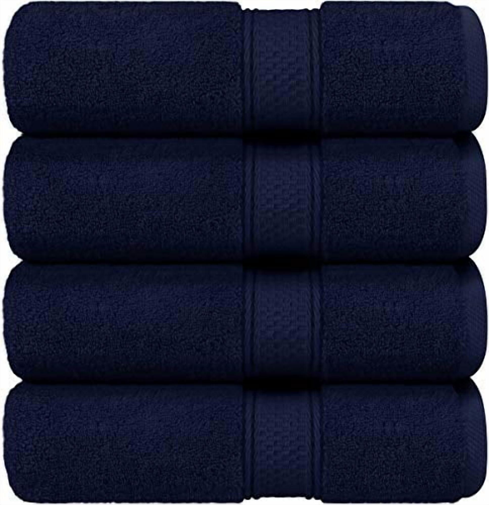 Utopia Towels - Bath Towels Set, Navy Blue - Luxurious 700 GSM 100% Ring Spun Cotton - Quick Dry, Highly Absorbent, Soft Feel Towels, Perfect for Daily Use (Pack of 4)