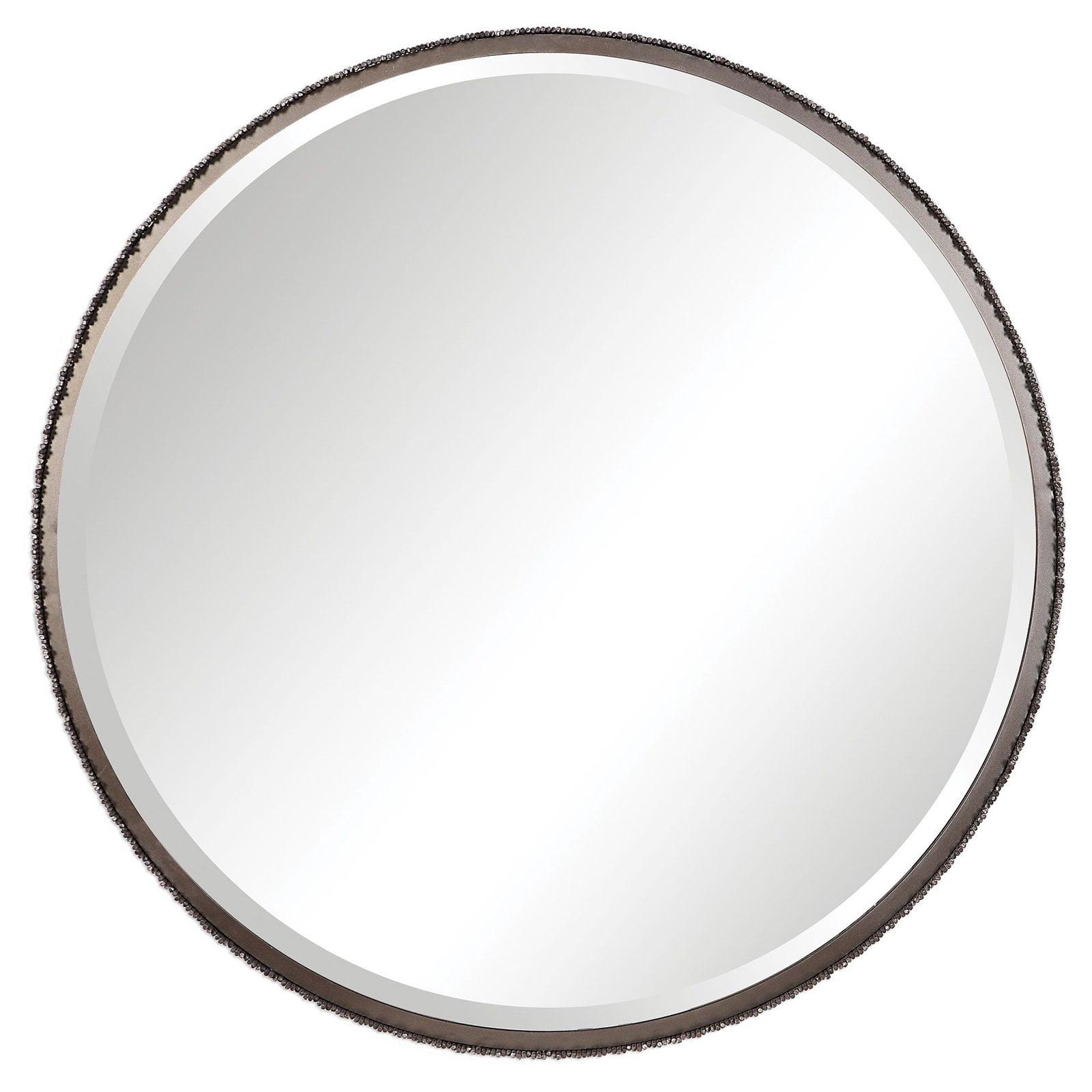 Uttermost Ada Round Steel Mirror