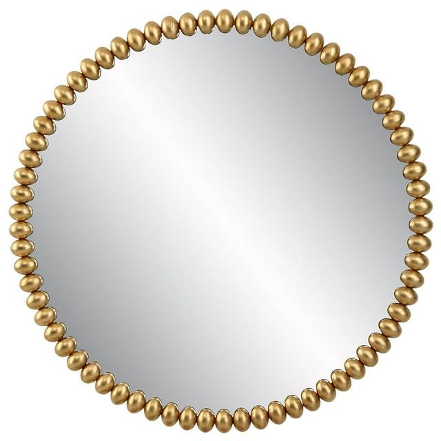 Uttermost Byzantine Gold Leaf 41 1/4" Round Oversized Wall Mirror