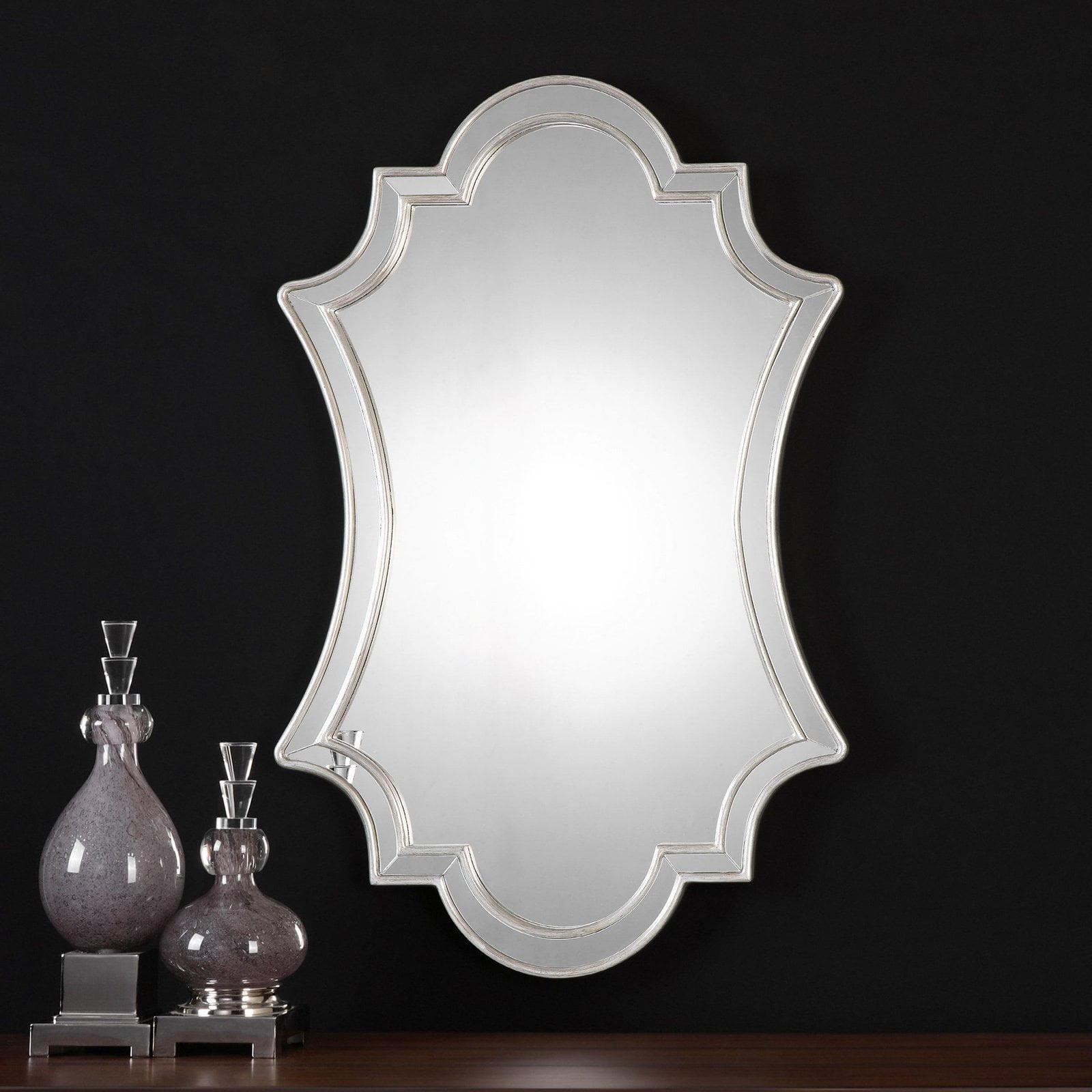 Uttermost Elara Antiqued Silver Wall Mirror - 27W x 43H in.