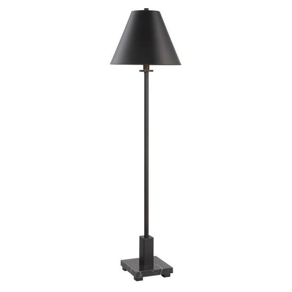 Uttermost Pilot 36 1/2" Satin Black Metal Buffet Table Lamp