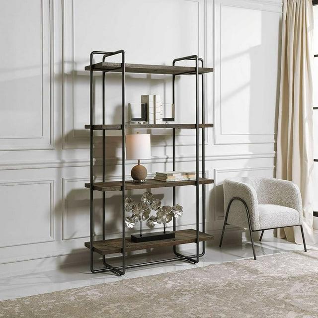 Geffrey Wide Etagere Bookcase