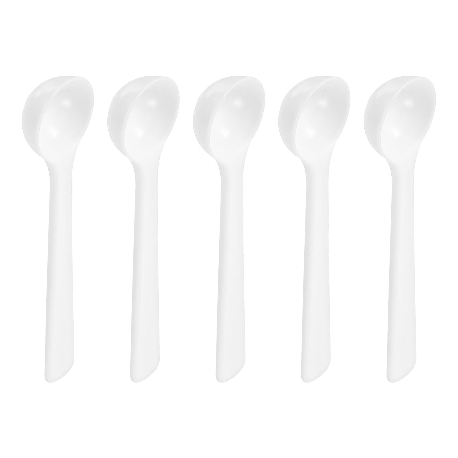 Uxcell 50Pack Plastic Measuring Spoons Powder Scoops Spoon Kitchen Spoons, 1g White