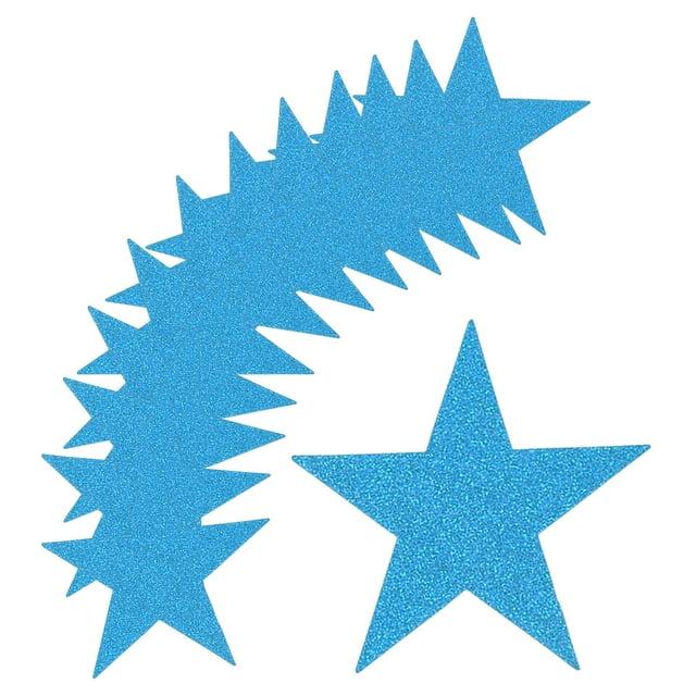 Unique Bargains Decorative Party Wedding Cardboard Five Star Paper Cutouts Light Blue 5.3 inches/50 Pcs