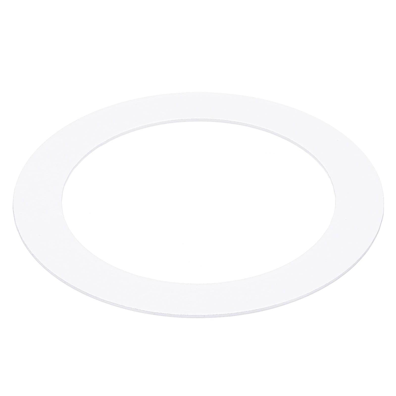 Uxcell Metal Goof Trim Ring, 2.99" OD 2.2" ID Circular Ceiling Light Ring Trims, Matte White 1Pack