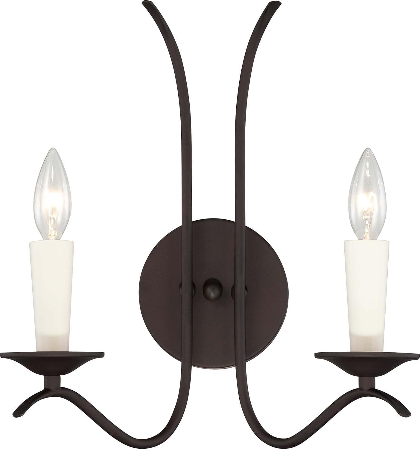 Greta 15" Bronze Direct Wired Electric Sconce