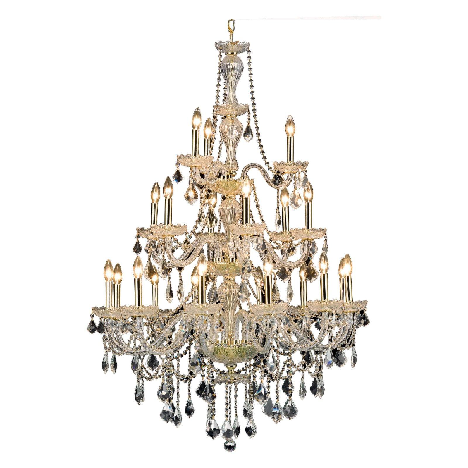 Elegant Lighting Giselle 38" 21 Light Royal Crystal Chandelier