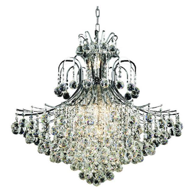 Toureg 15-Light Chrome Chandelier with Royal Cut Crystals