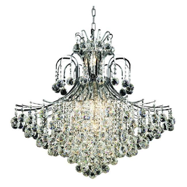 V8005G31C/RC-Elegant Lighting-Toureg - Fifteen Light Chandelier-Royal Cut Crystal Type-Chrome Finish