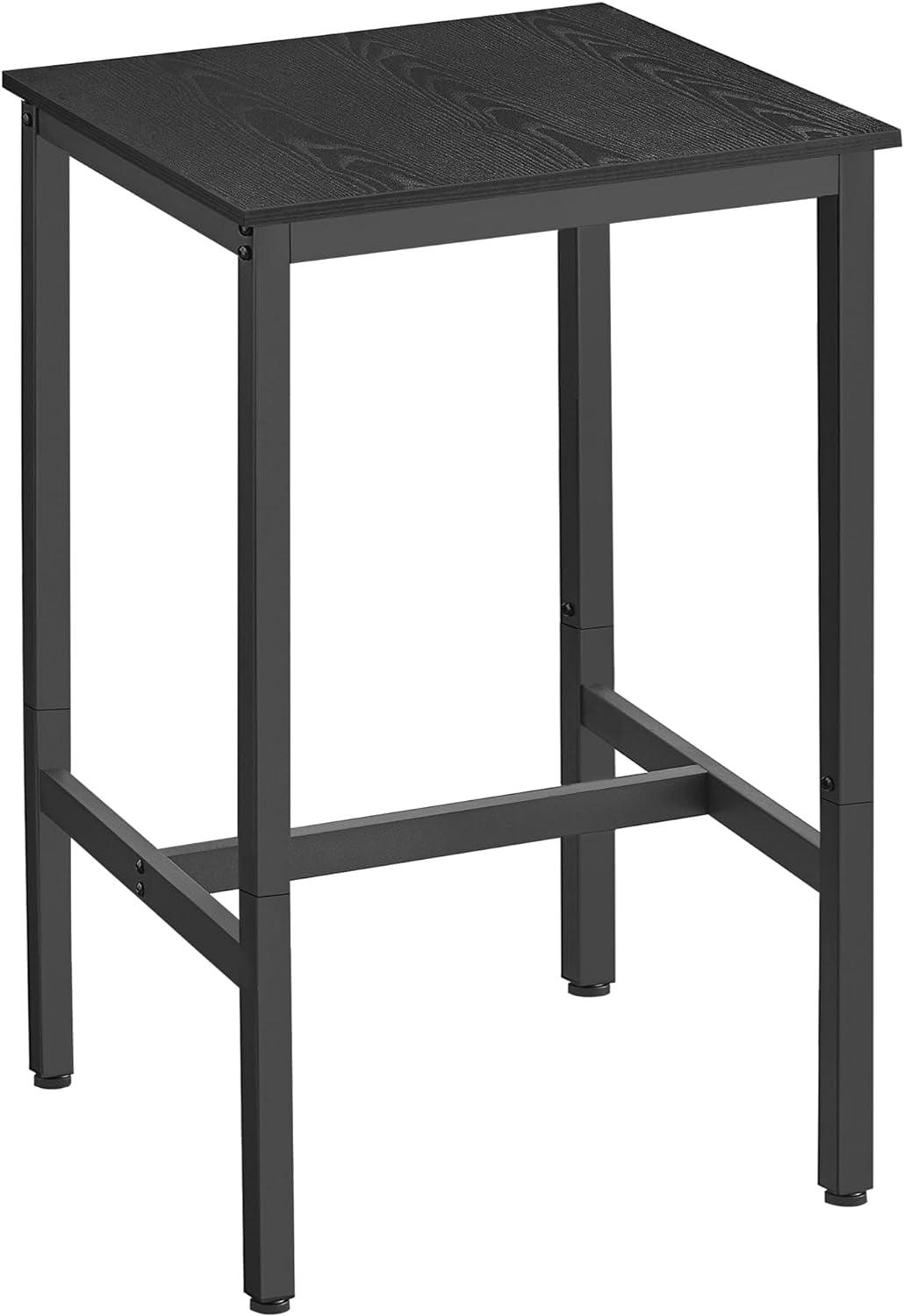 VASAGLE Bar Table, 23.6 x 23.6 x 36.2 Inches, Space Saving, Sturdy Metal Frame, Easy Assembly