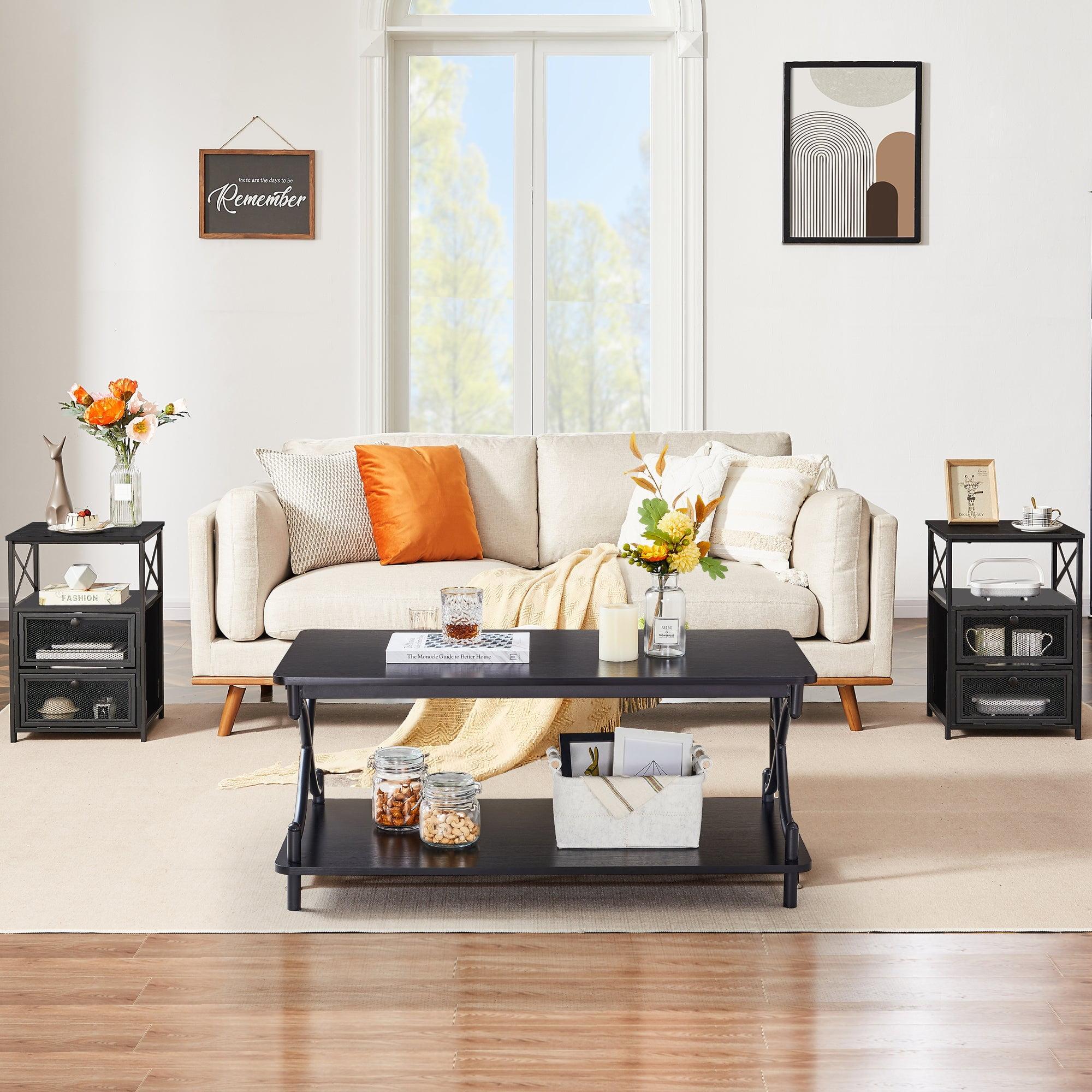 Kempst 3 - Piece Living Room Table Set