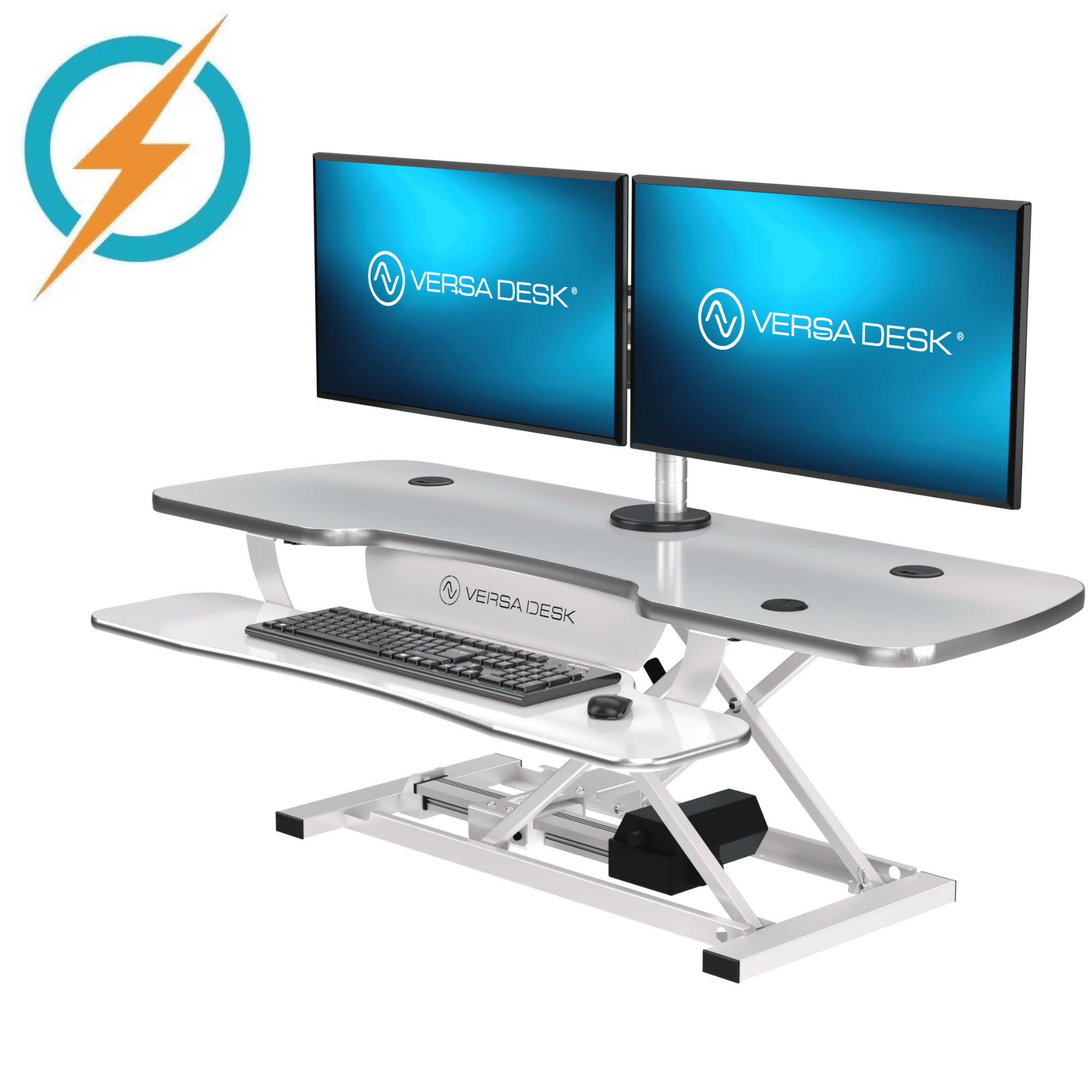 VERSADESK VersaDesk PowerPro Electric Height Adjustable Desk Converter w/ USB Charging Port