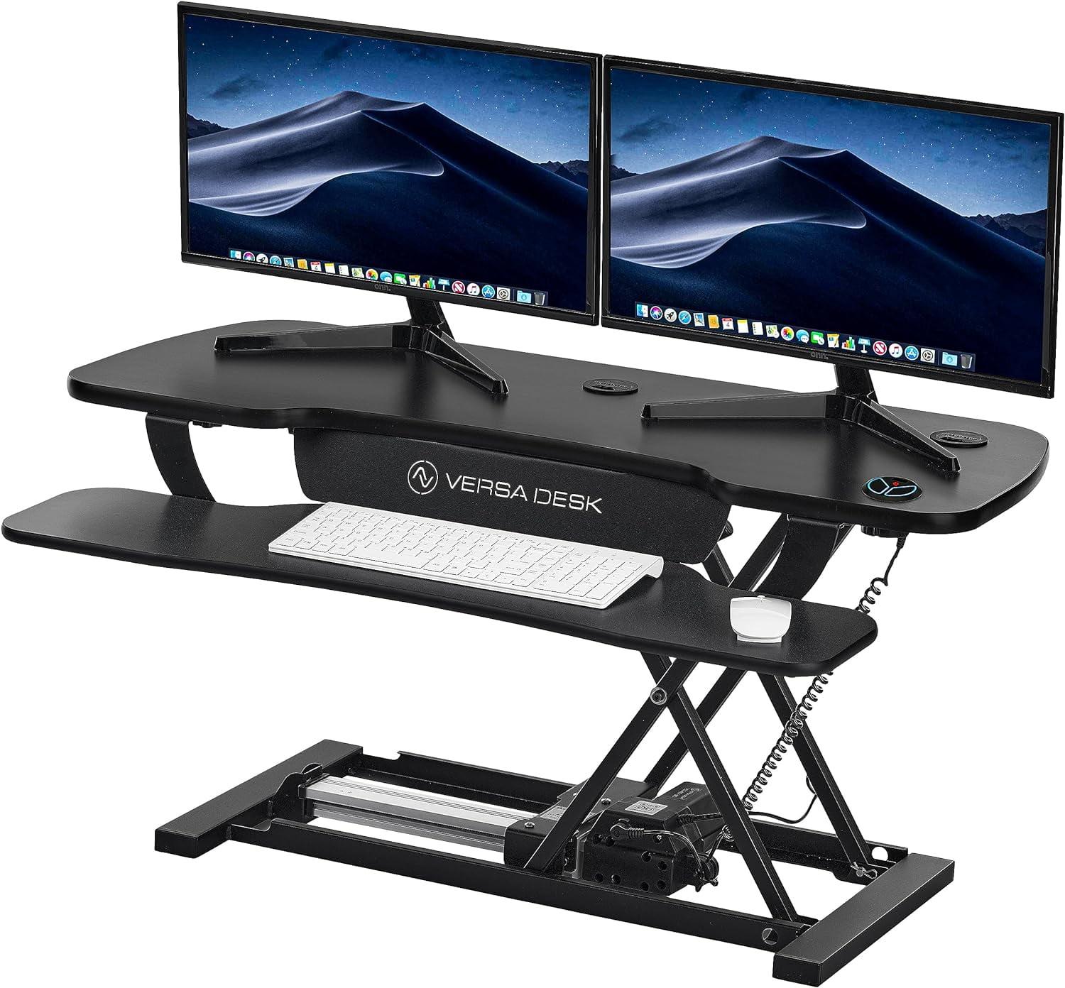 Versa Products VersaDesk PowerPro 5-20" Electric Sit to Stand Desktop Converter SP7644024-00-01