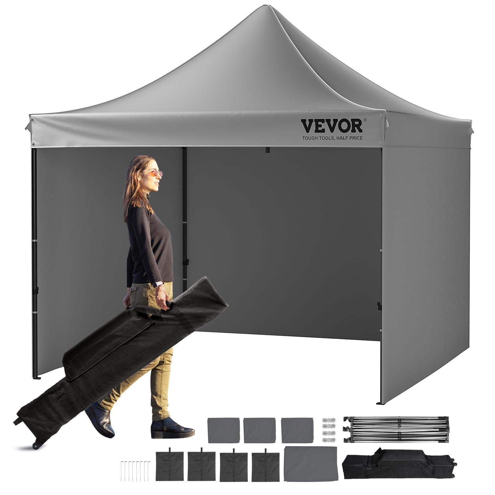 Stellweilan Tessberg 10x10 FT Pop up Canopy with Removable Sidewalls, Instant Canopies