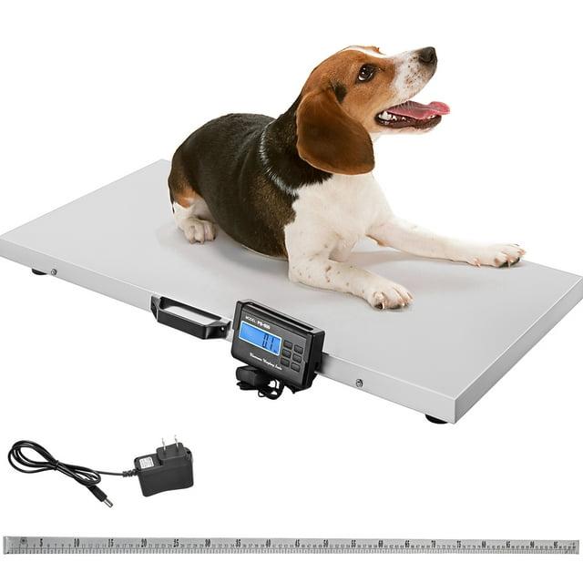 VEVOR 1100Lbs x 0.2Lbs Digital Livestock Scale Large Pet Vet Scale Stainless Steel