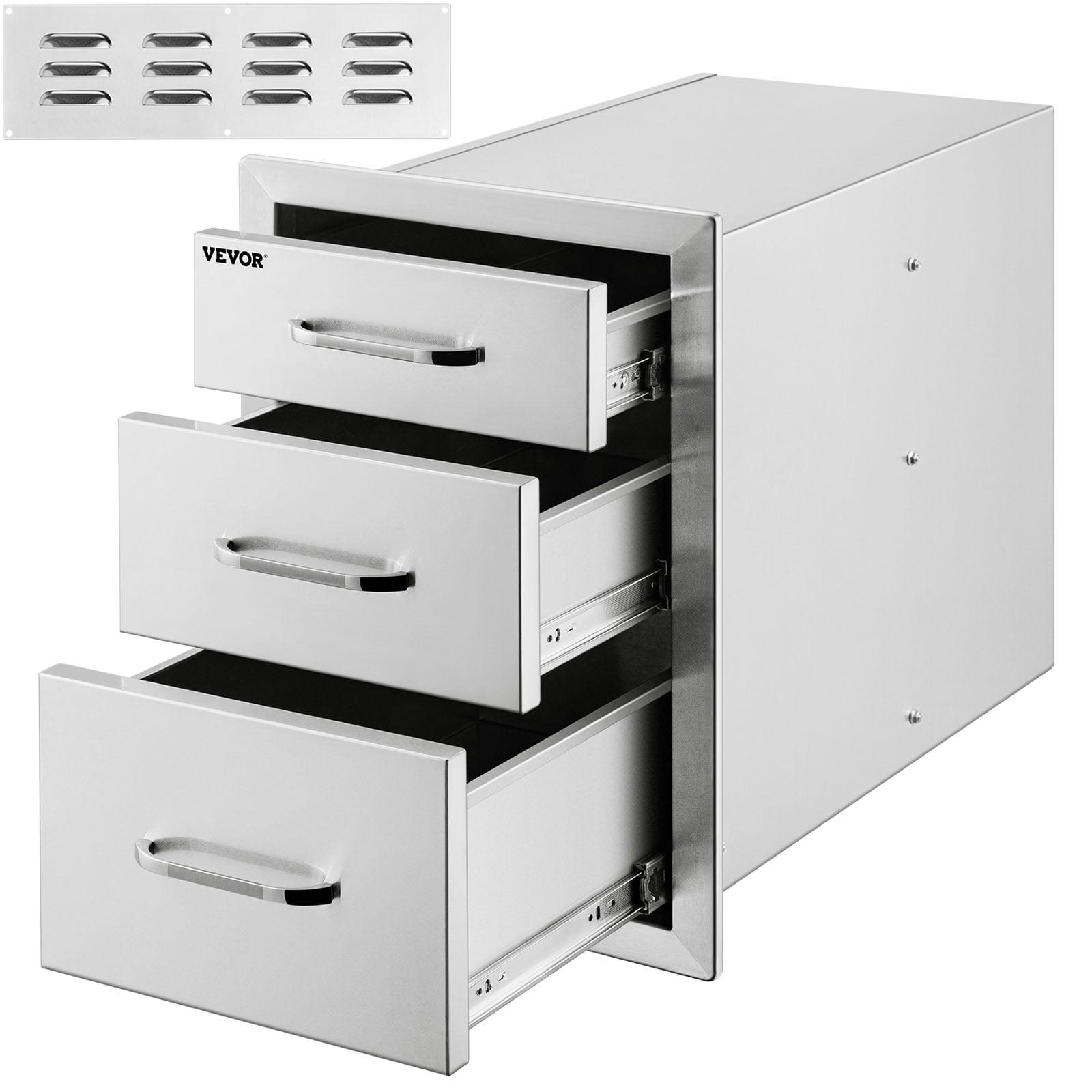 14'' Stainless Steel Drop-In Drawers