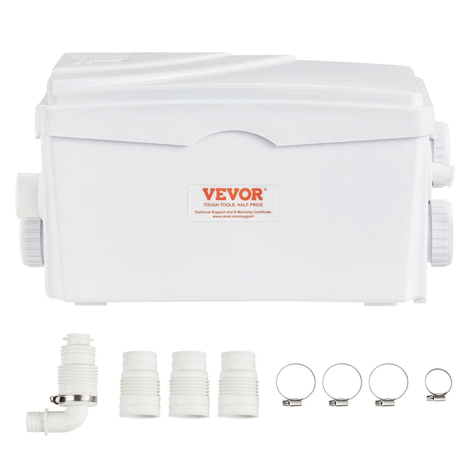 VEVOR 350W White Macerator Sewerage Pump with 3 Water Inlets