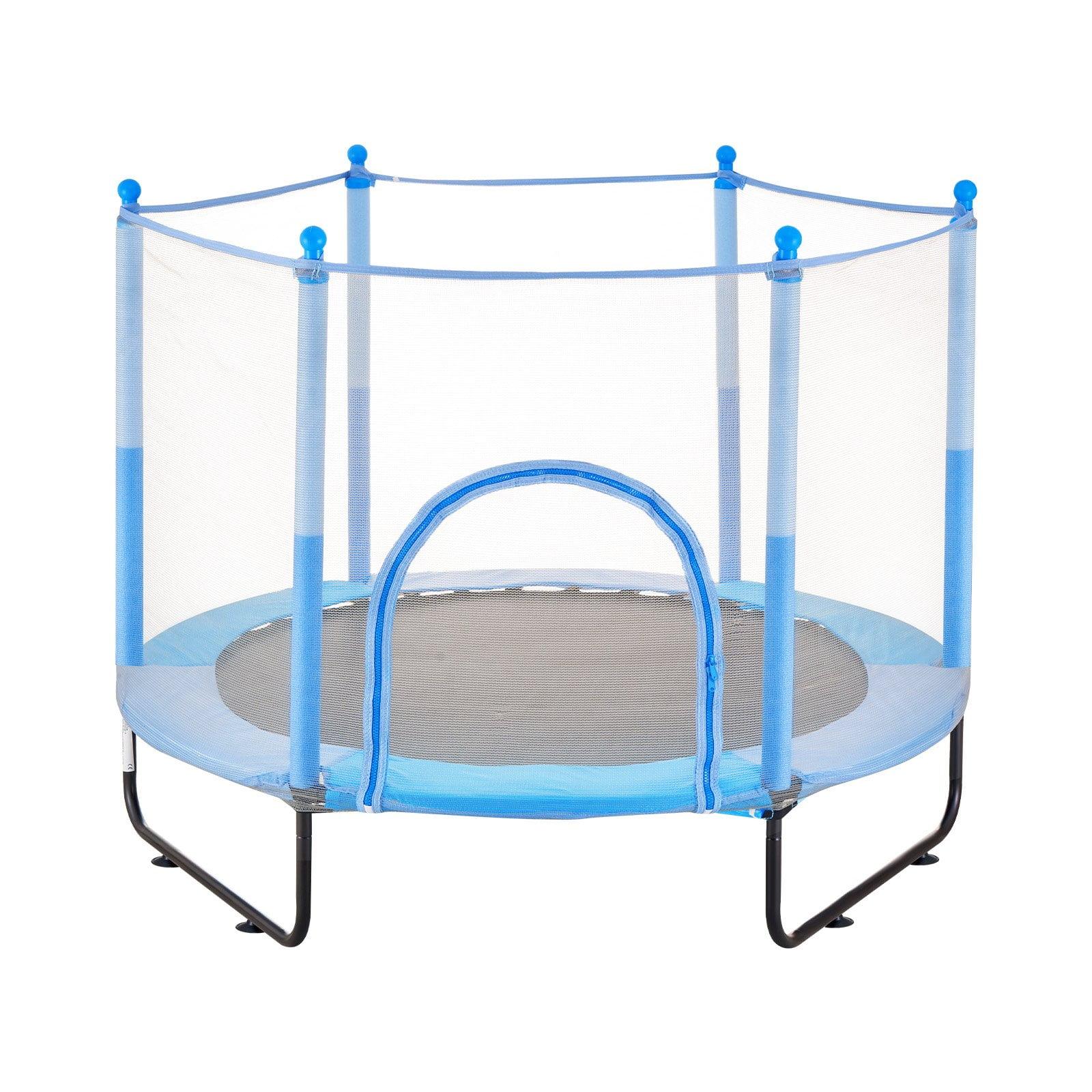VEVOR 60" Trampoline for Kids Mini Toddler Trampoline with Net Indoor Outdoor