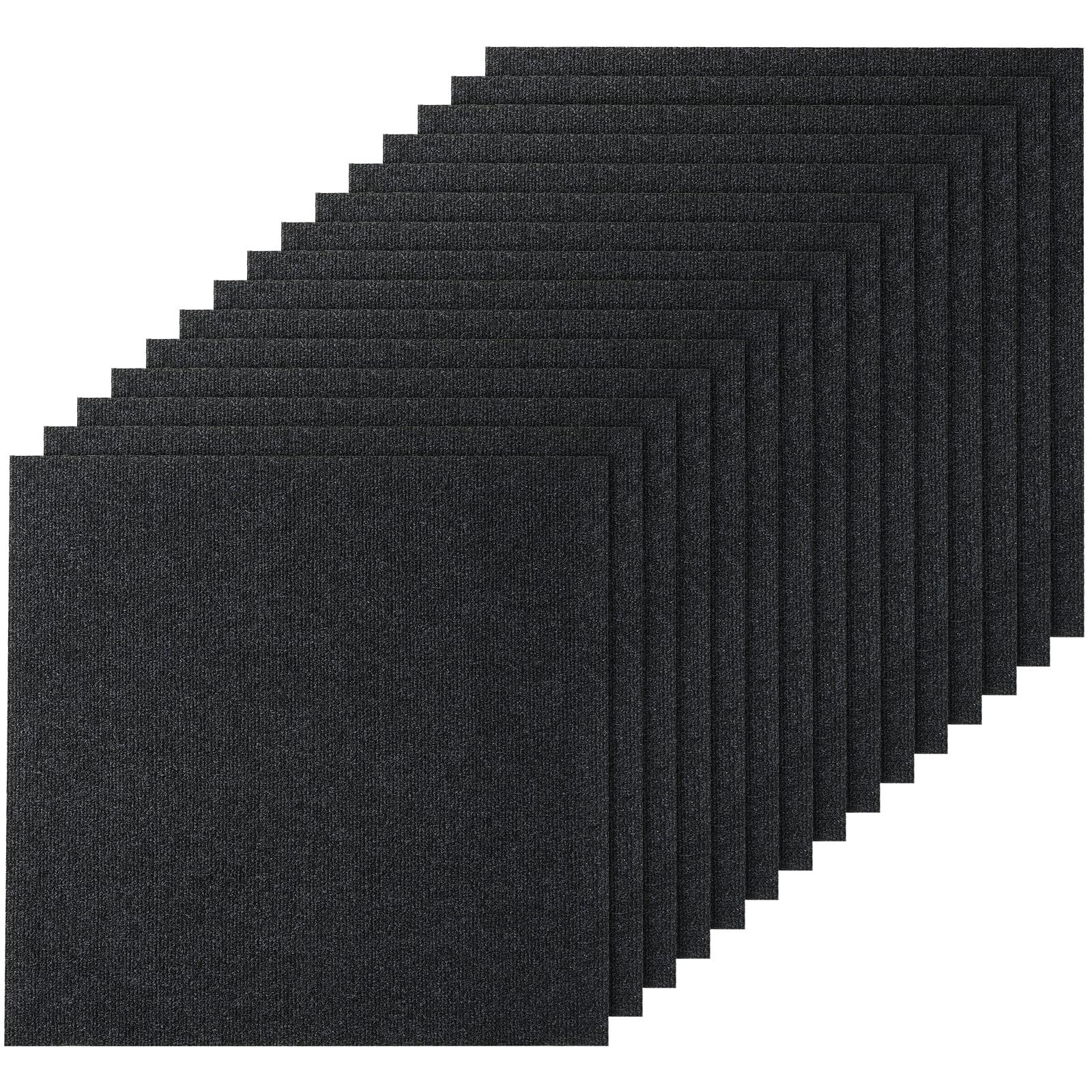 VEVOR 24'' W x 24'' L Level Cut And Loop Polyester Carpet Tile (Set of 15)