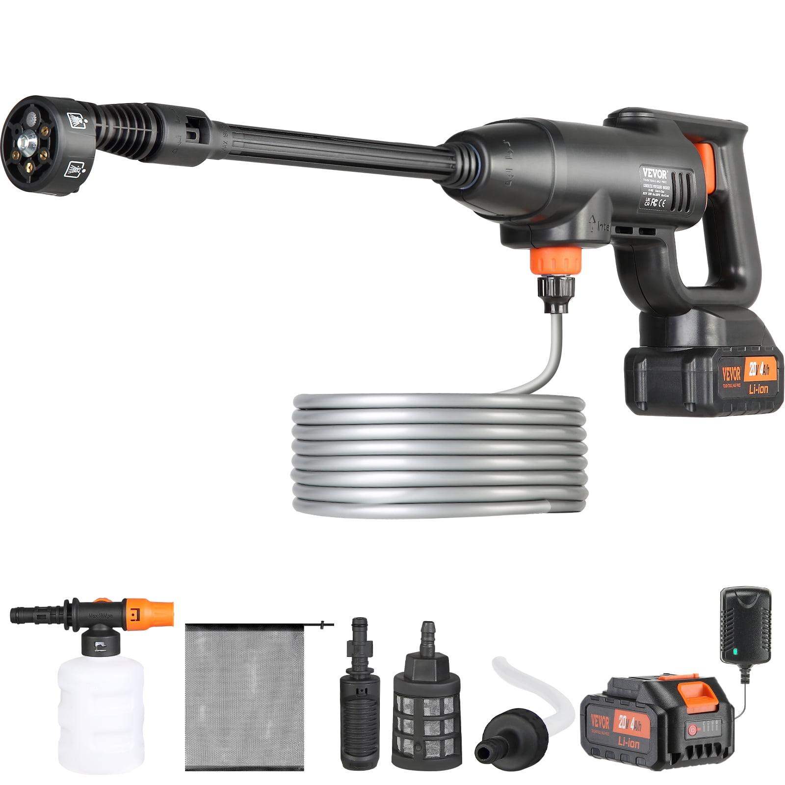 VEVOR VEVOR Cordless Pressure Washer, 580-PSI 1.1 GPM Portable Power Cleaner