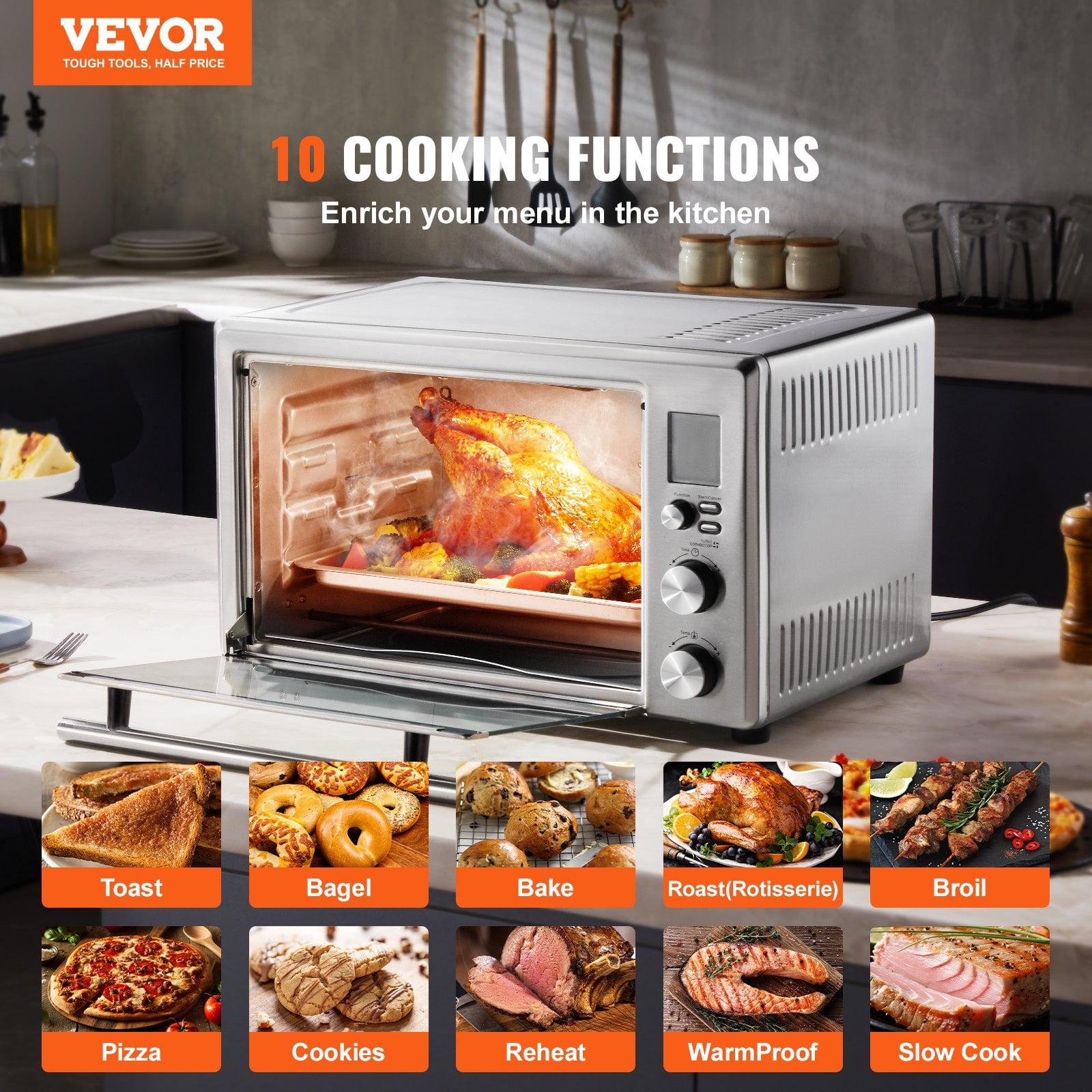 Stellweilan Tessberg Countertop Convection Oven 28L Toaster Baker 10-IN-1 1800W for Home Use