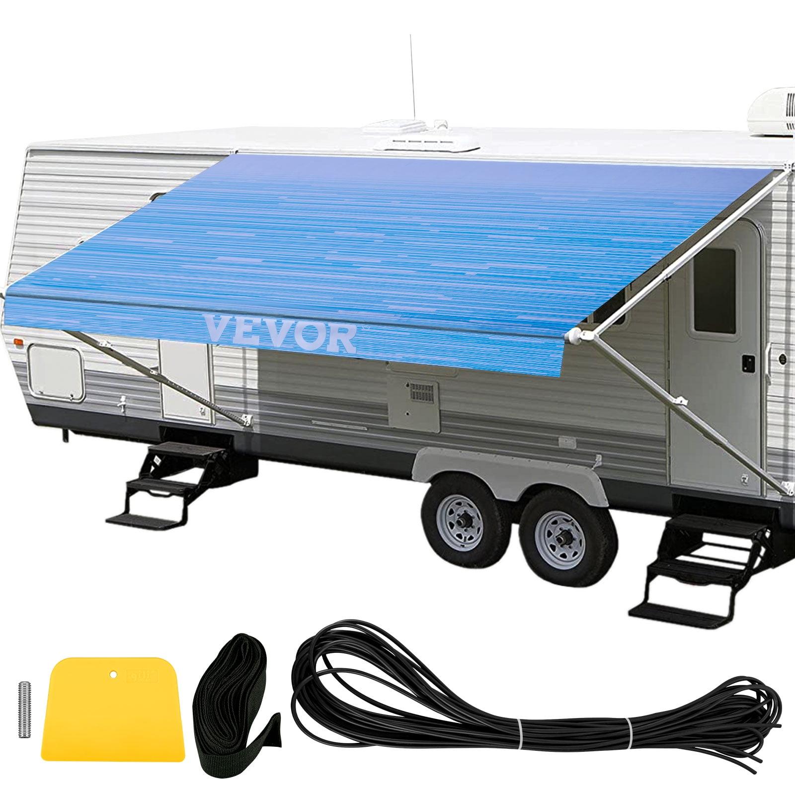 Ocean Blue Fade 16' Vinyl RV Patio Awning Replacement