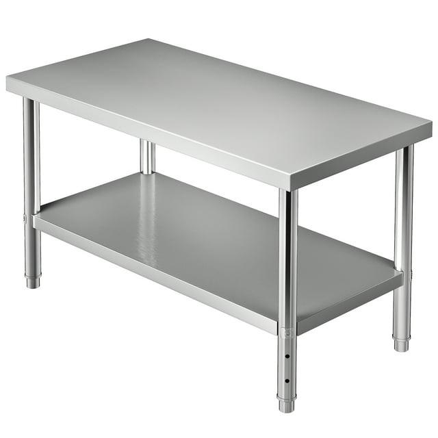 Prep & Savour Demnan Metal Top Workbench