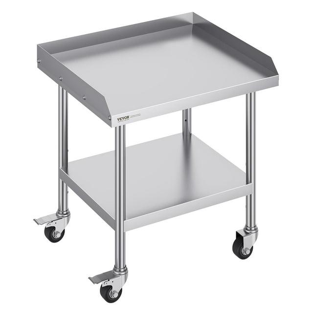 VEVOR VEVOR Stainless Steel 28'' L x 24'' W x 30'' H Adjustable Portable Work Table