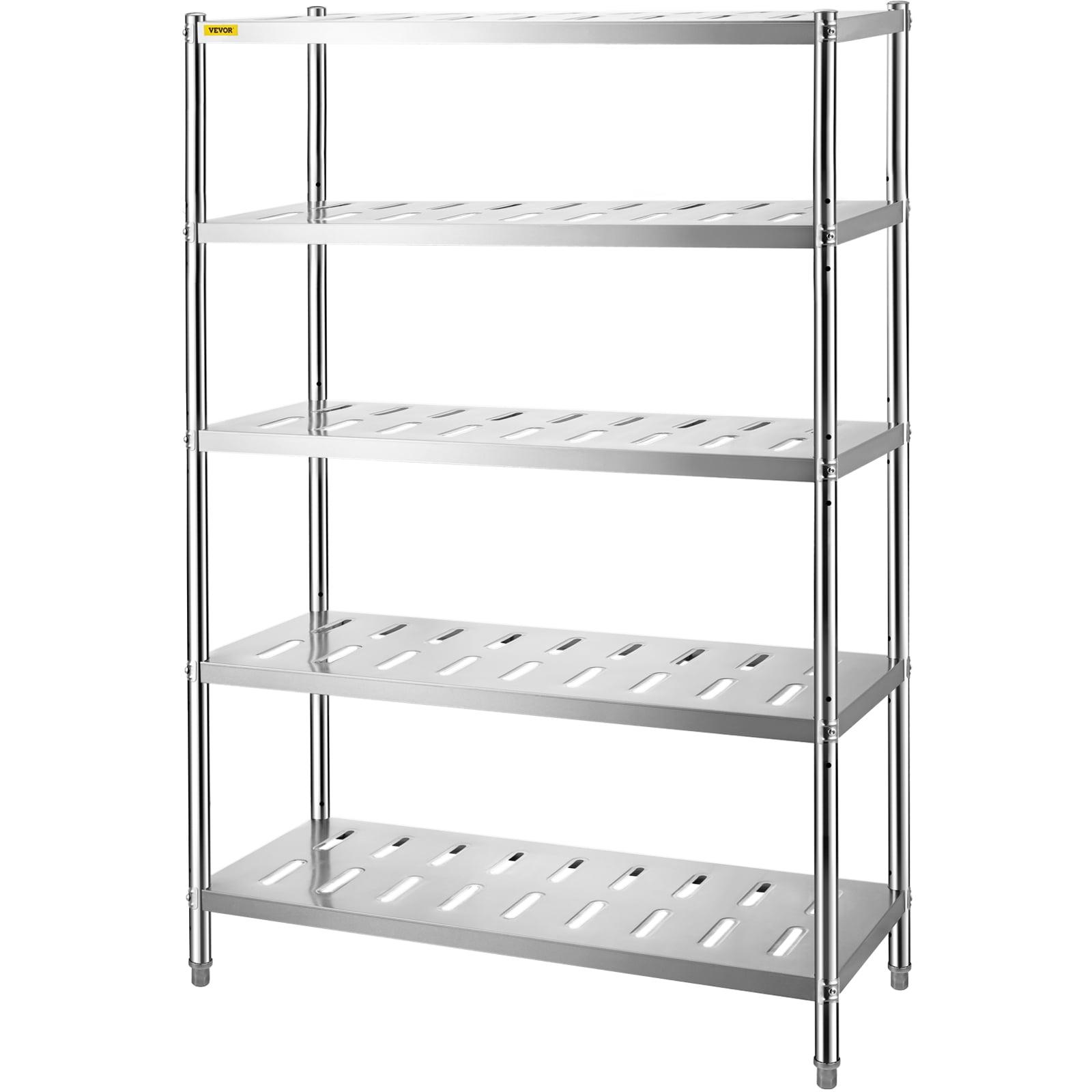 VEVOR 5-Tier Stainless Steel Adjustable Storage Shelf