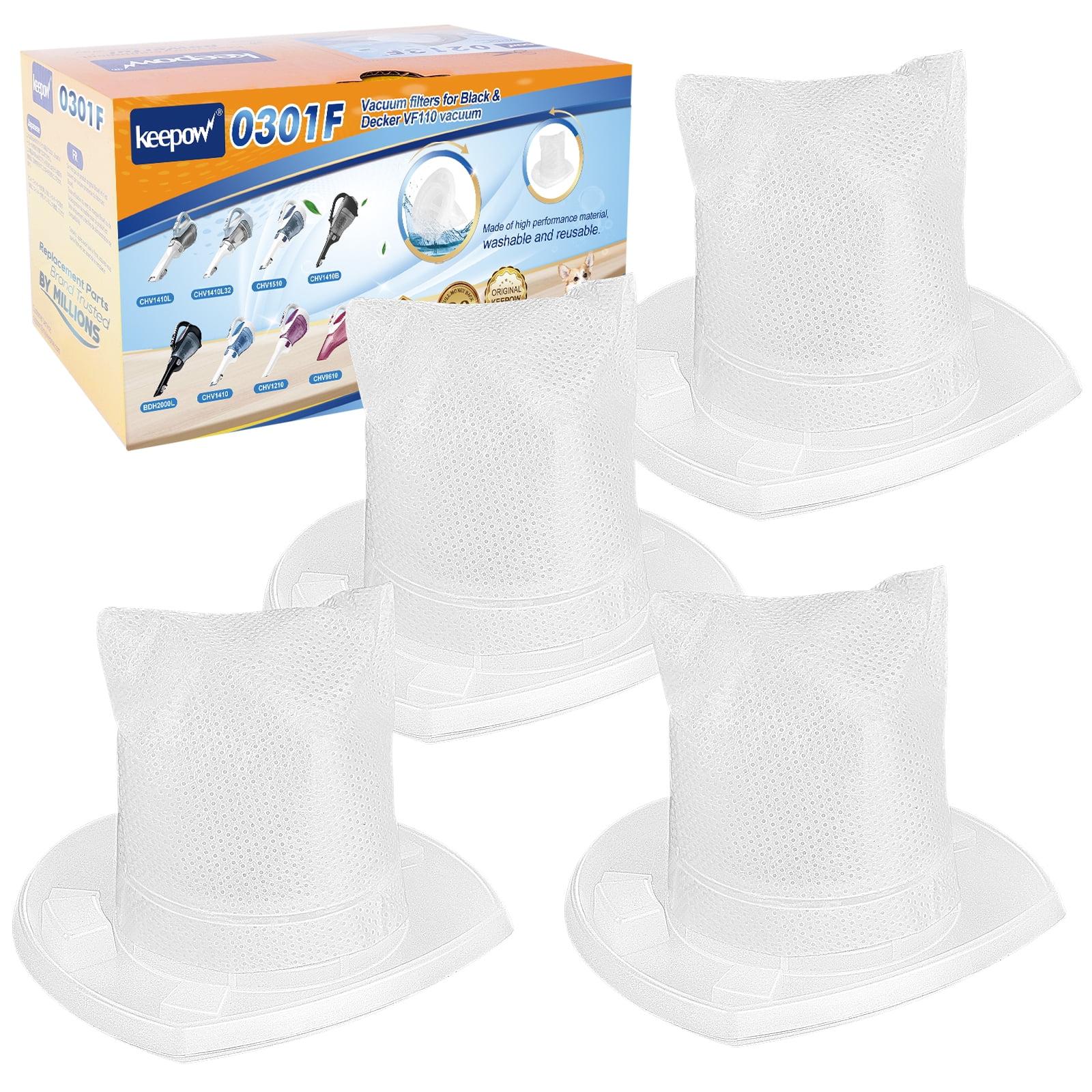 Nispira VF110 Vacuum Cleaner Replacement Filter For BLACK+DECKER Handheld Vacuum, Fit Models CHV9610, CHV1210, CHV1410, CHV1410B, CHV1510, HHVI315JO42, HHVI320JR02, HHVI325JR22, 3 Pack