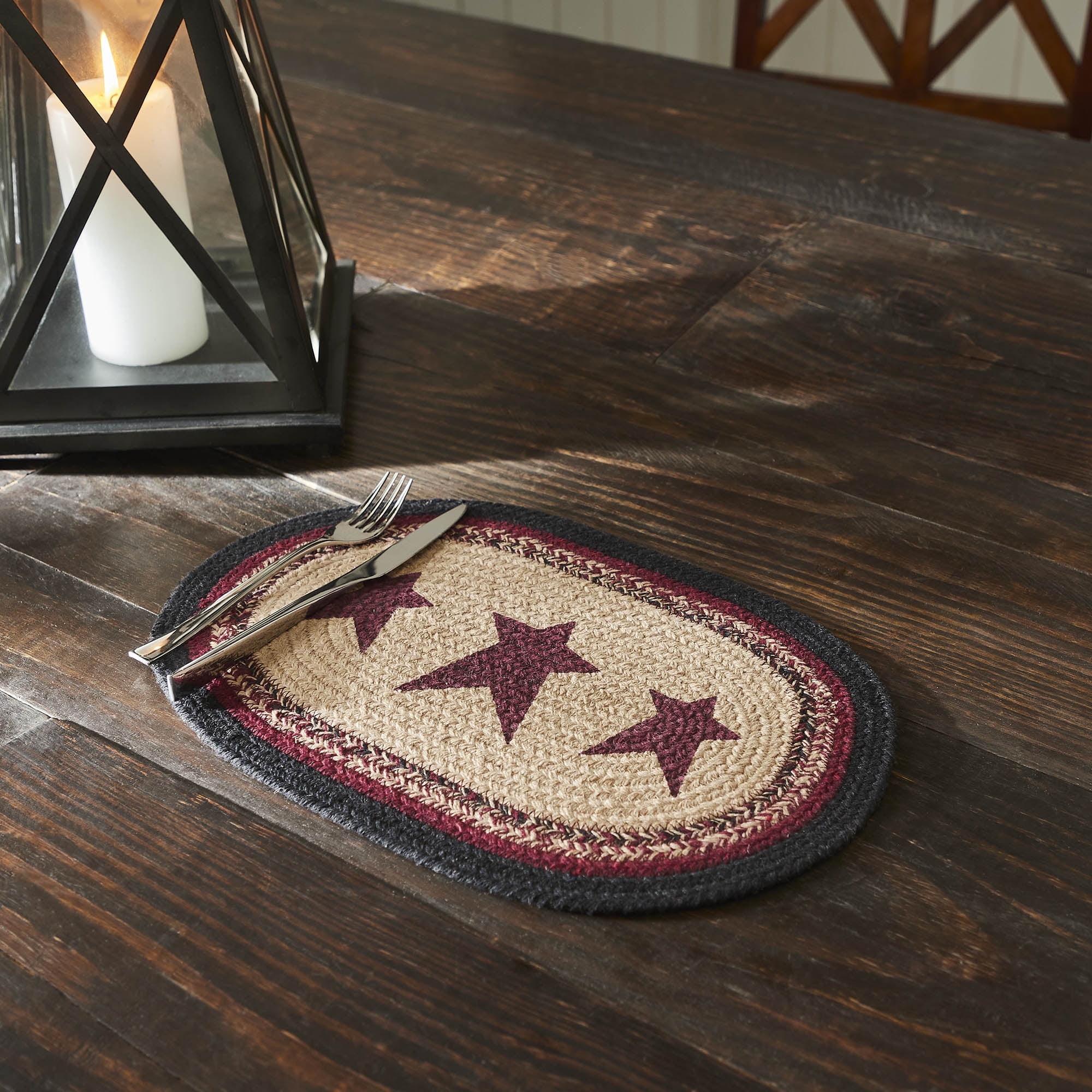 VHC Brands Connell Geometric Oval Placemat