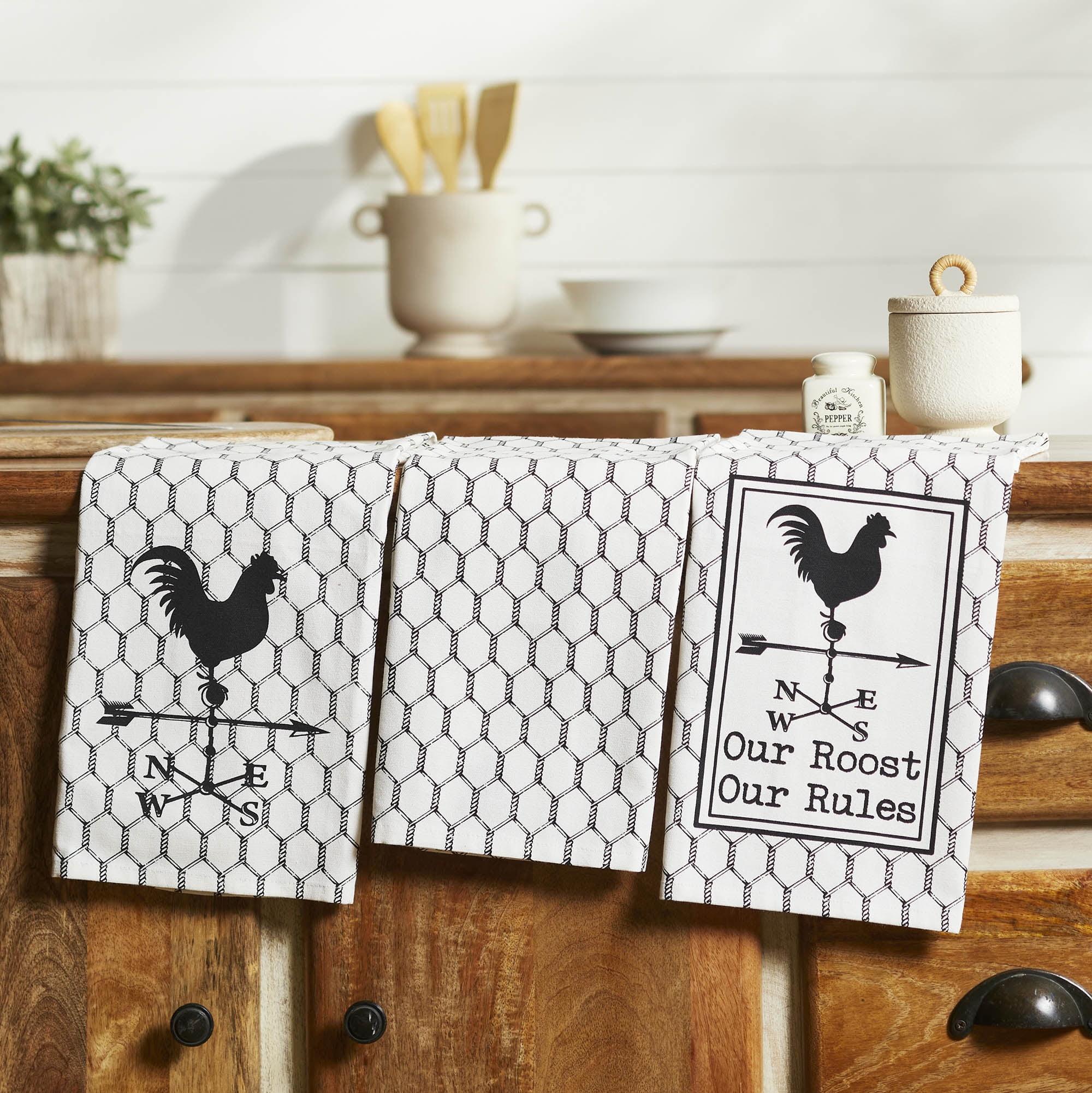 Down Home Cotton Tea Towel Kitchen Towel (Set of 3)