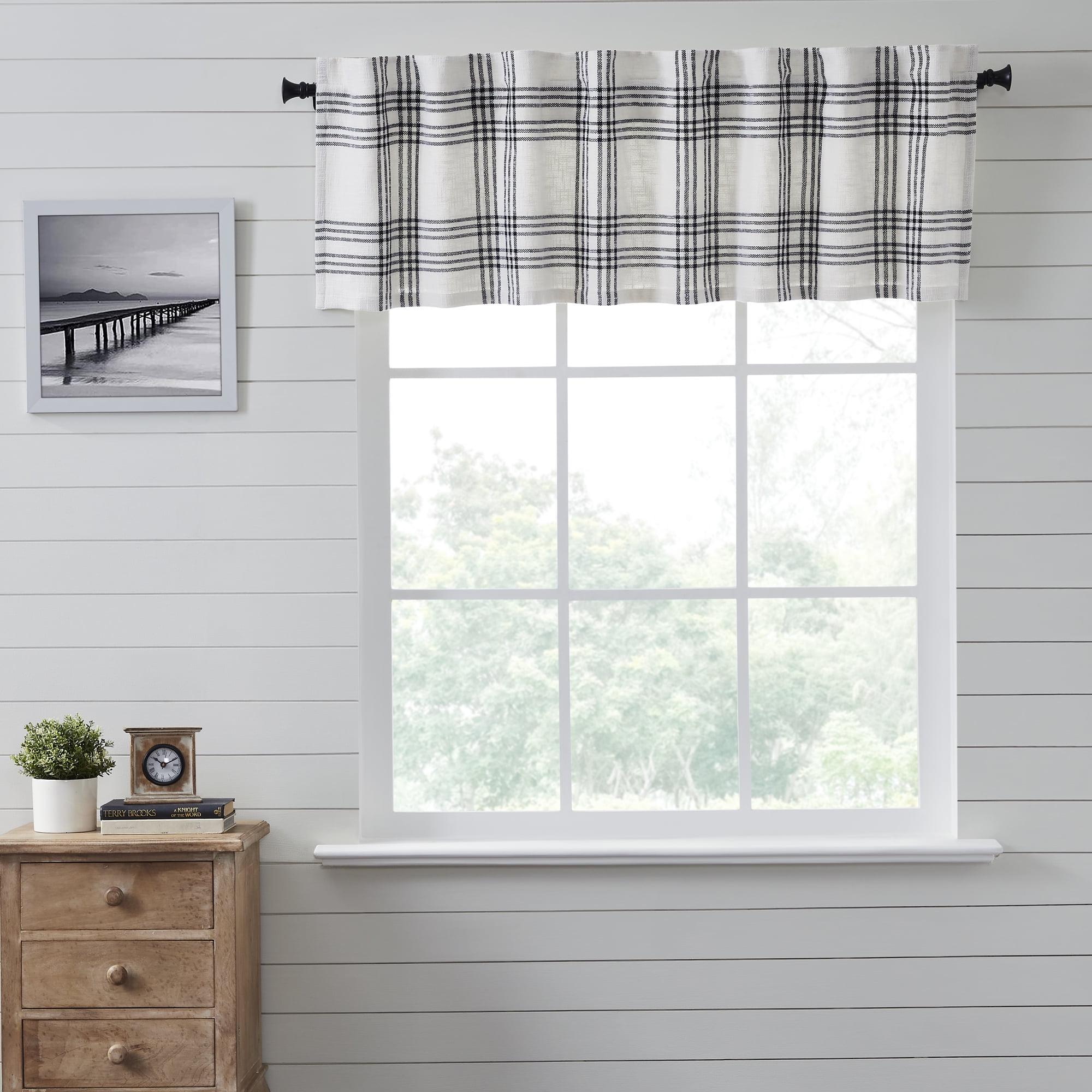 Cohenn Plaid Cotton Tailored Window Valance in